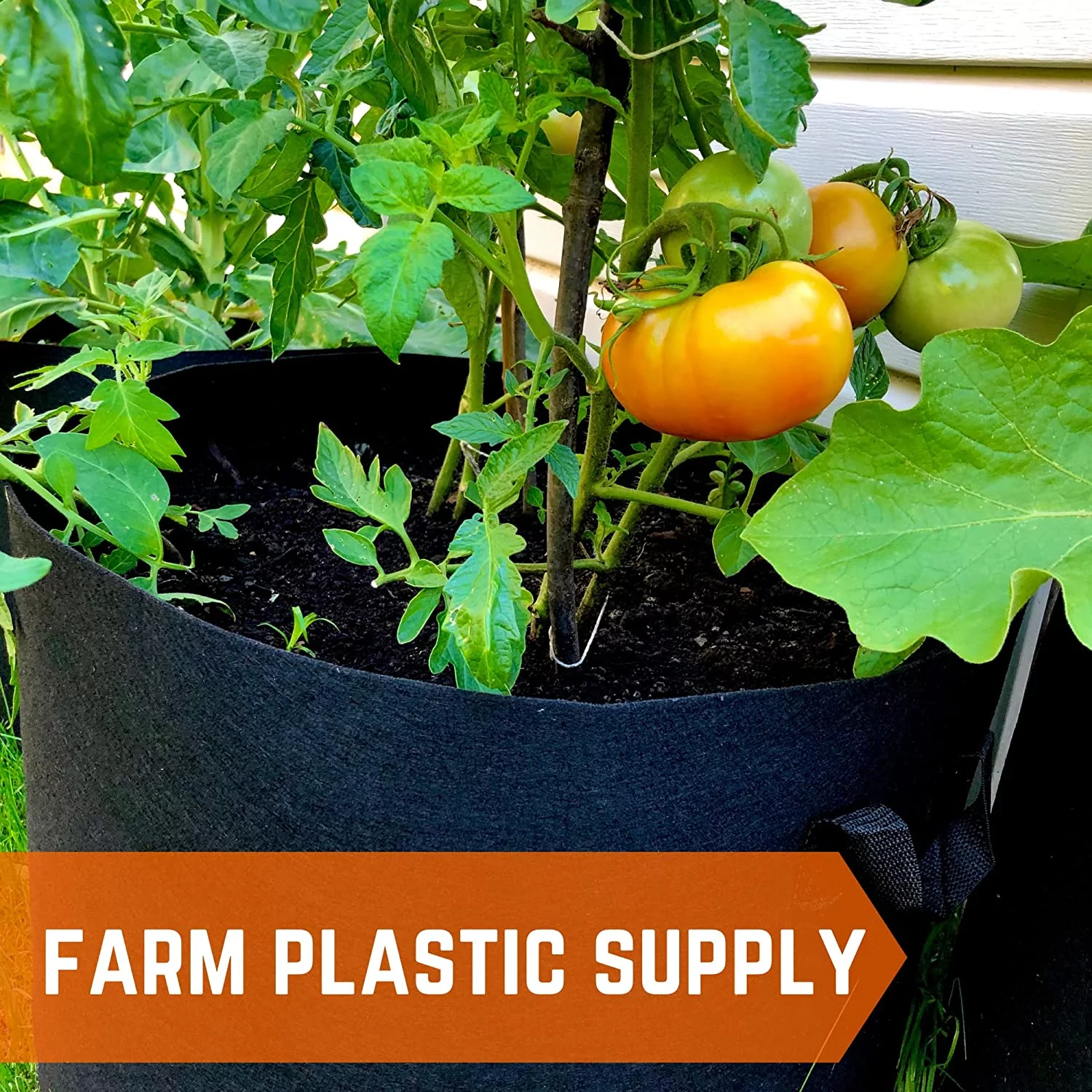 20 Gallon Non-Woven Fabric Grow Bags - (10 Pack) - Farm Plastic Supply