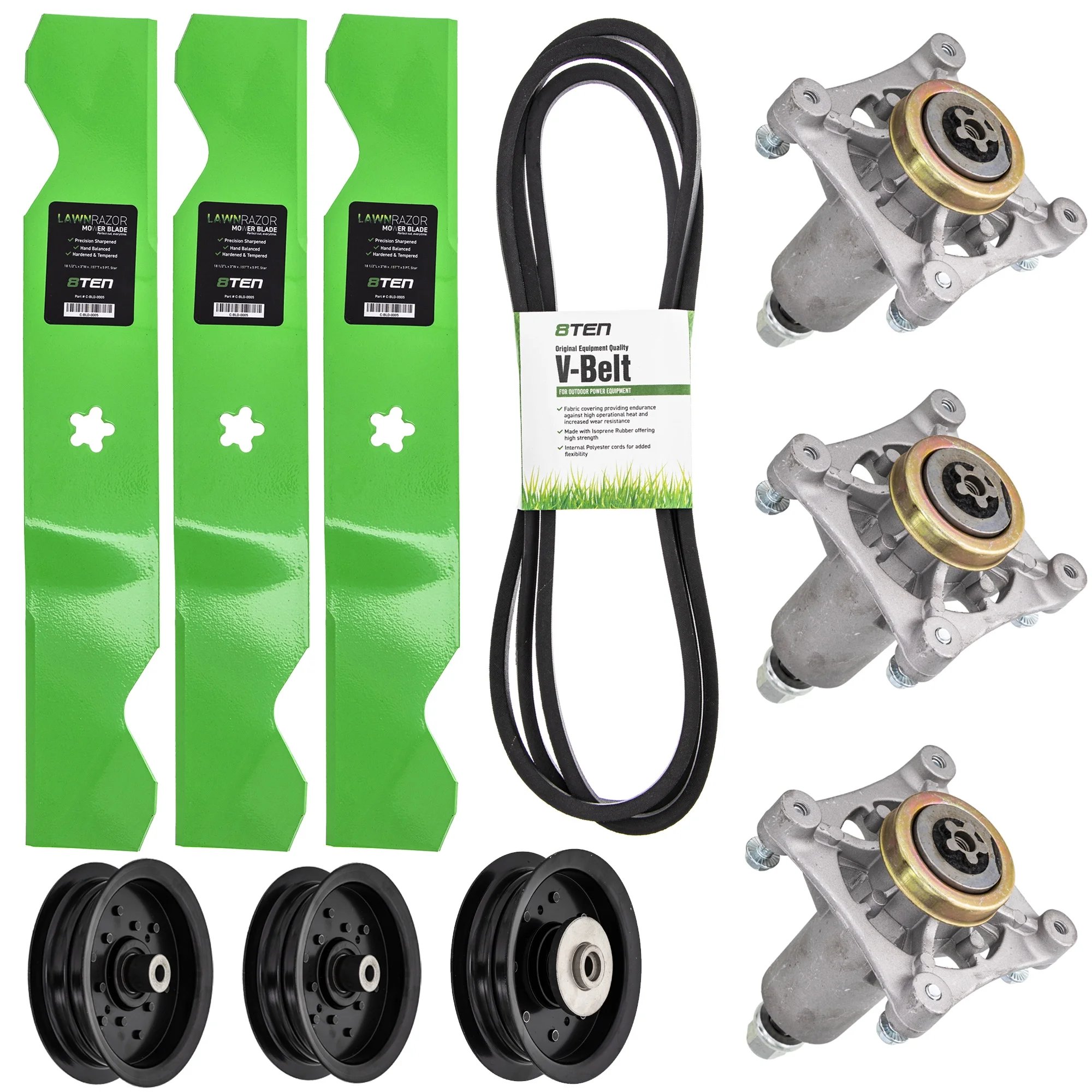 8TEN Blade Spindle Belt Idler Kit for Husqvarna 54 inch PB22H54BF MK1005152