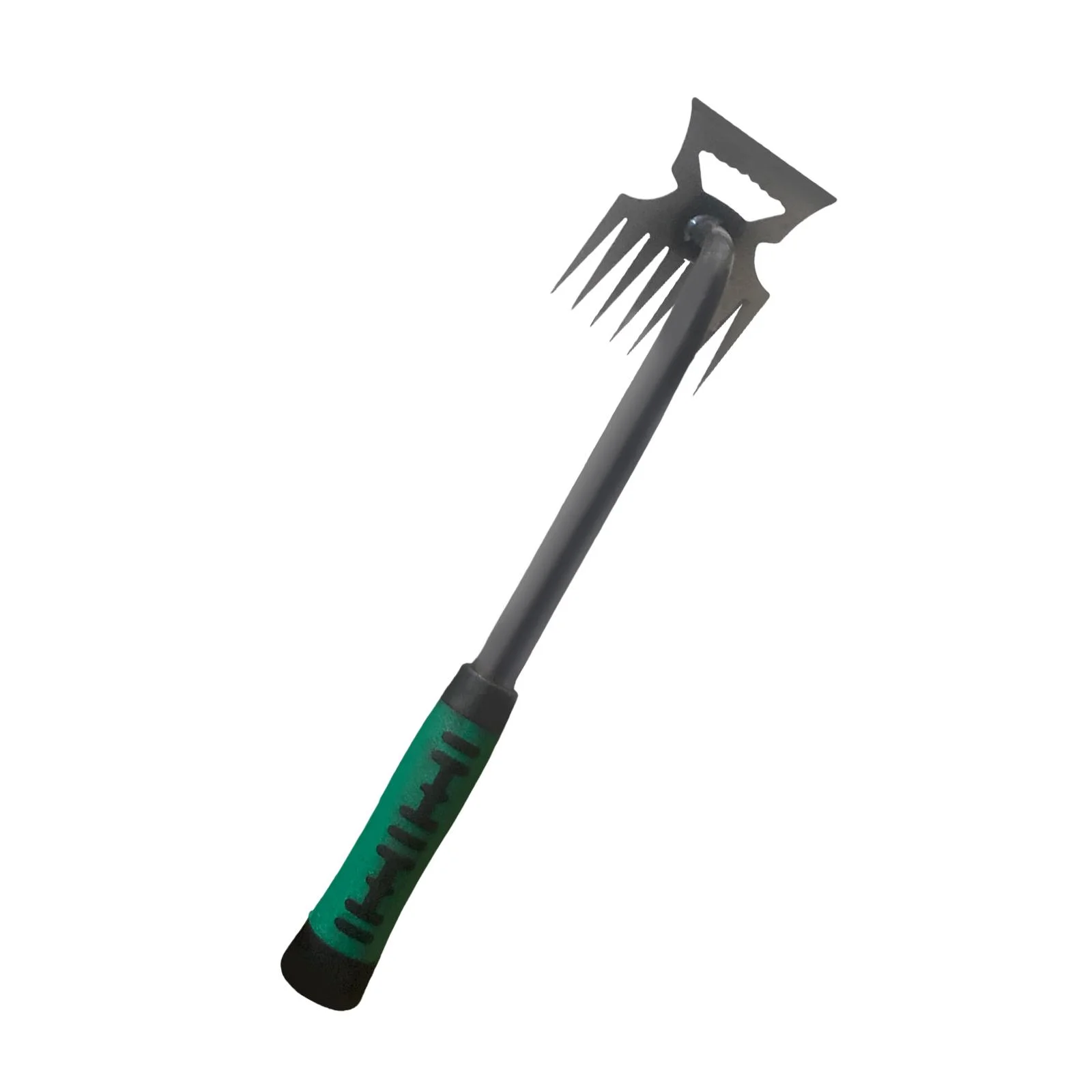 Colaxi 14inch Manual er Tool Puller Pulling Tool 2 in 1 Hollow Hoe and Rake for Planting Vegetables Landscaping Sturdy