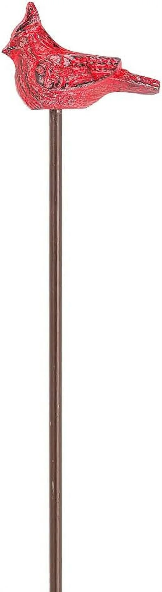Abbott Collection AB-27-IRONAGE-506-RED 13 in. Cardinal Planter Pick, Antique Red