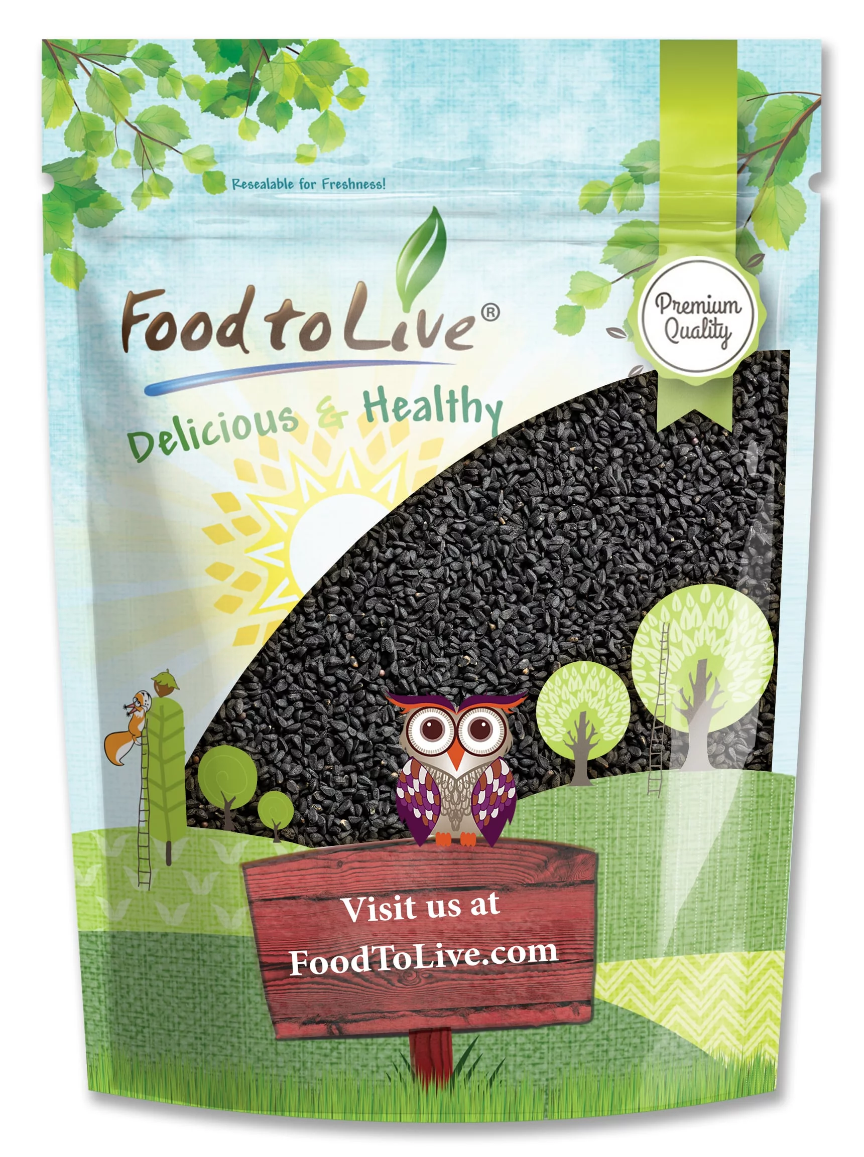 Black Cumin Seeds, 4 Pounds — Kosher, Raw, Vegan — by Food to Live