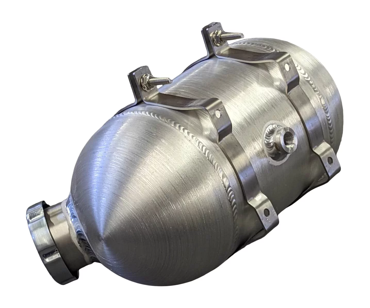 6x12 End Fill Domed End Cap style with Tether - 1 Gallon 1/4 NPT - Riding Mower, Gokart, Mini Bike