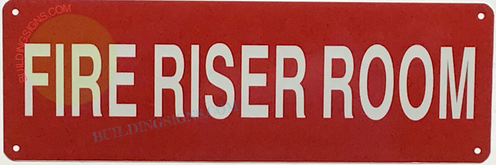 FIRE PUMP ROOM SIGN(4x12,RED,ALUMINUM) -ref19722
