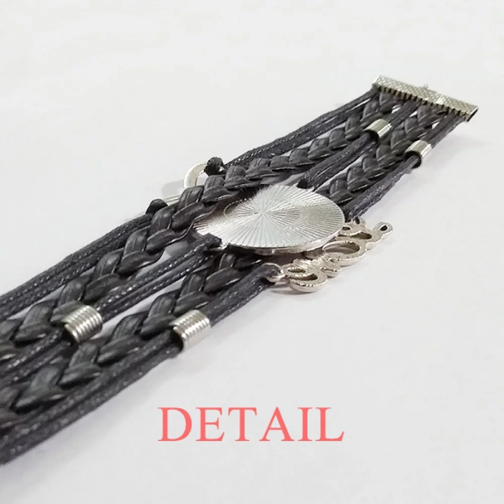 Saplings Insidious Small TV Face Original Bracelet Love Accessory Twisted Leather Knitting Rope Wristband
