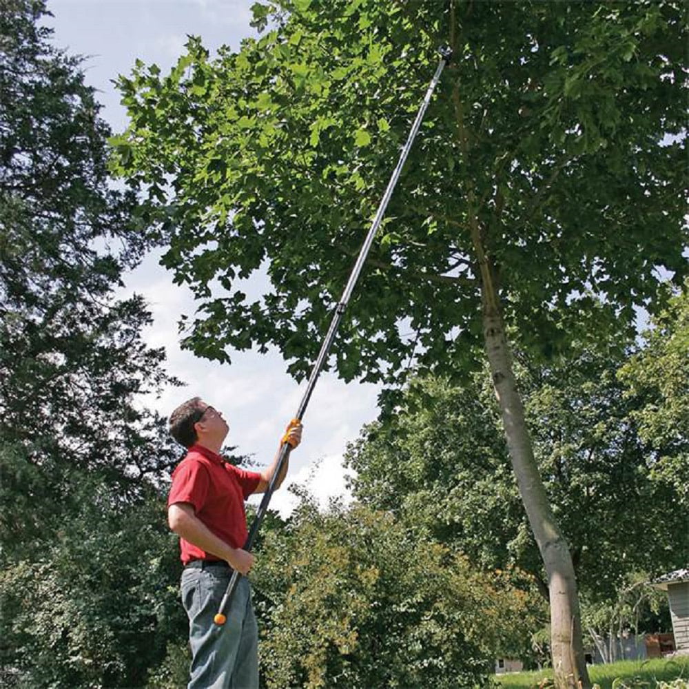 Fiskars 8'-12' Extendable Tree Pruner with Rope-Free Design and Rotating Head