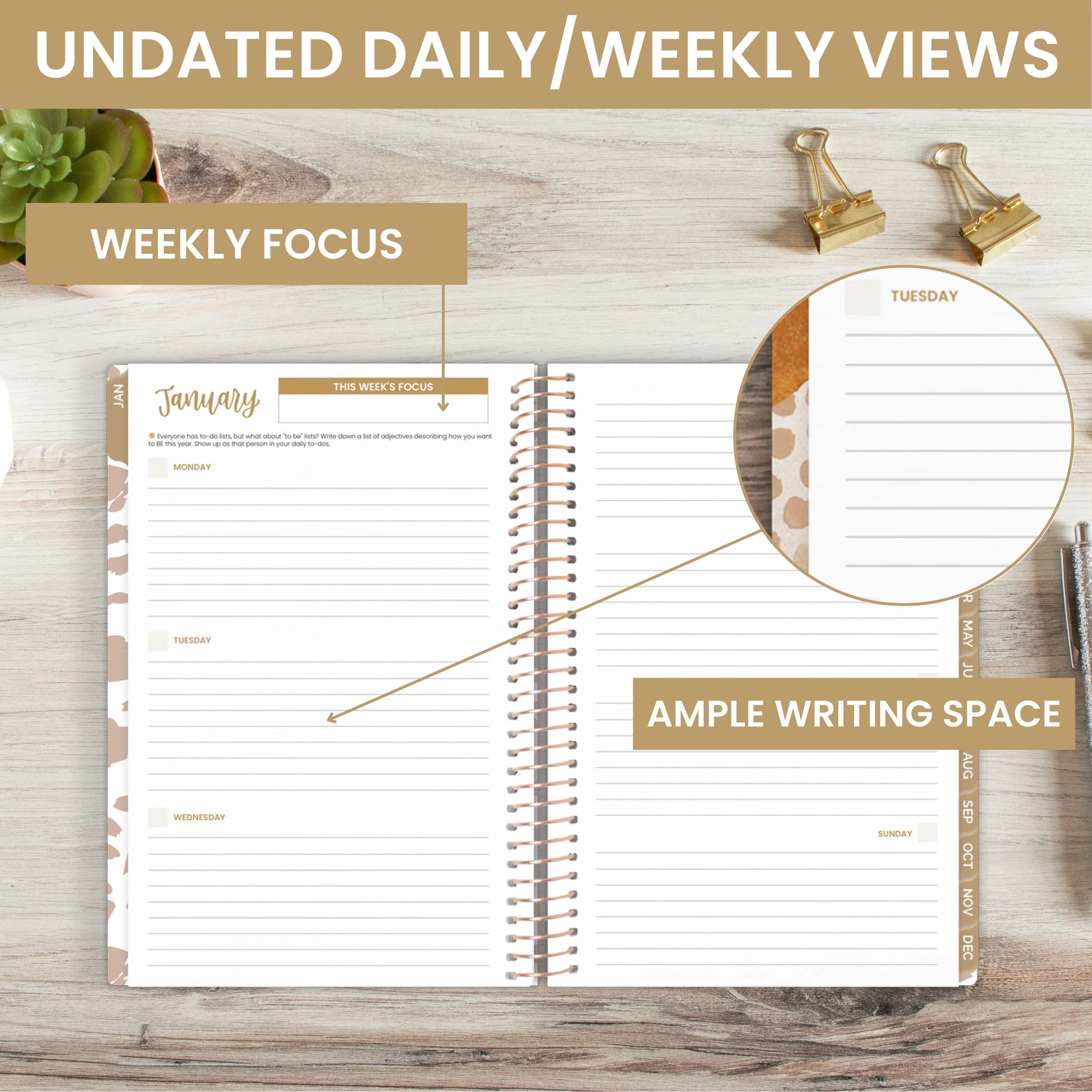 bloom daily planners Undated Soft Cover Planner 5.5