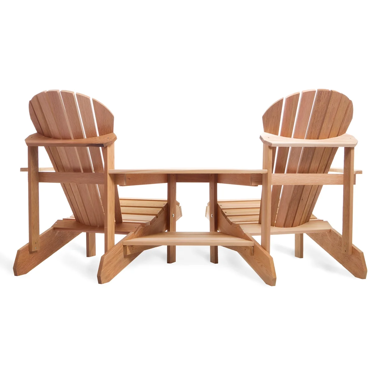 All Things Cedar Adirondack Outdoor Corner Tete-A-Tete
