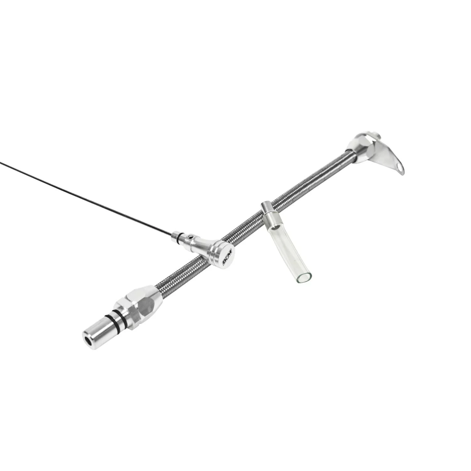 B&M 22166 Aluminum Braided Dip Stick, Fits TH-400 Transmission