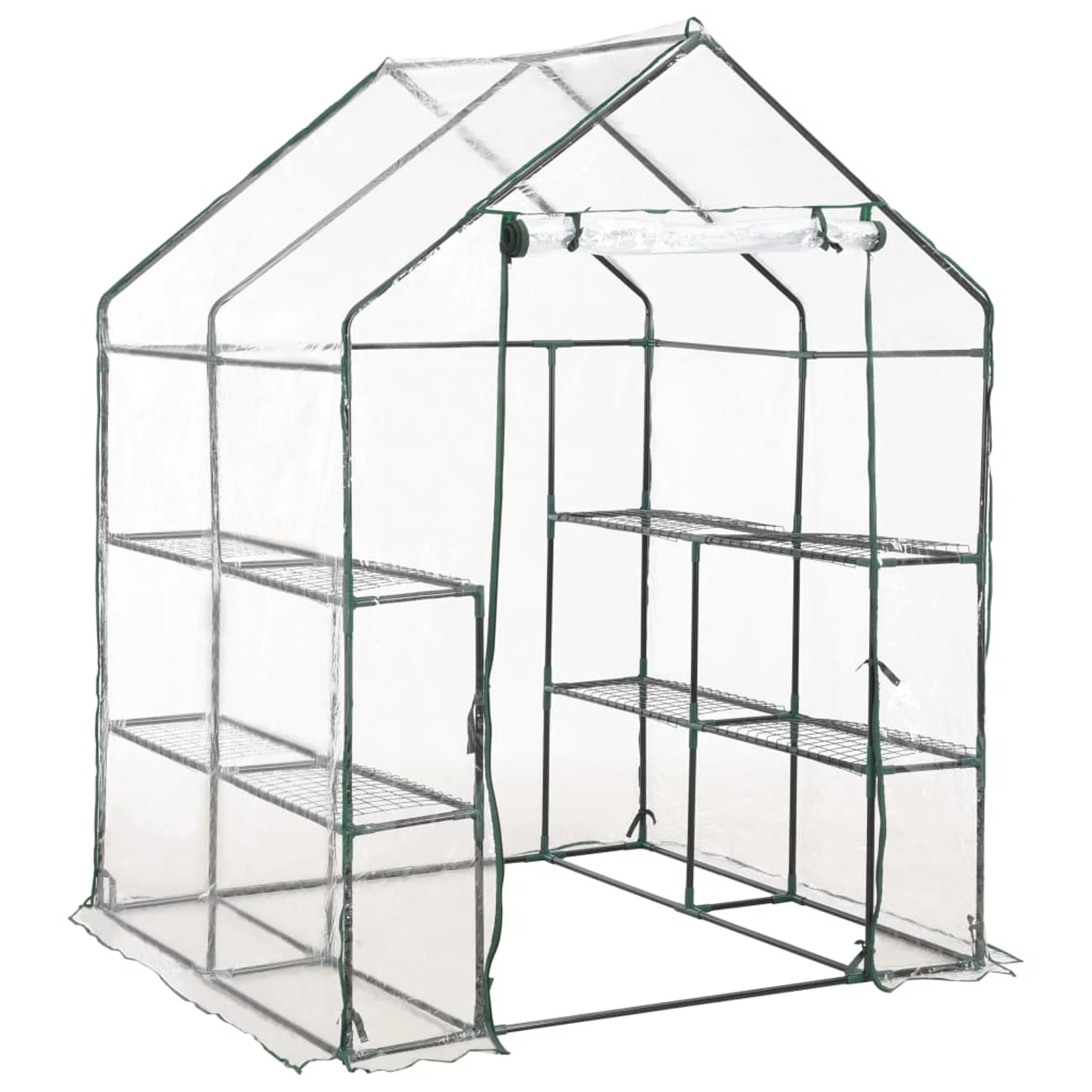 Suzicca Greenhouse with 8 Shelves 4.7'x4.7'x6.4'