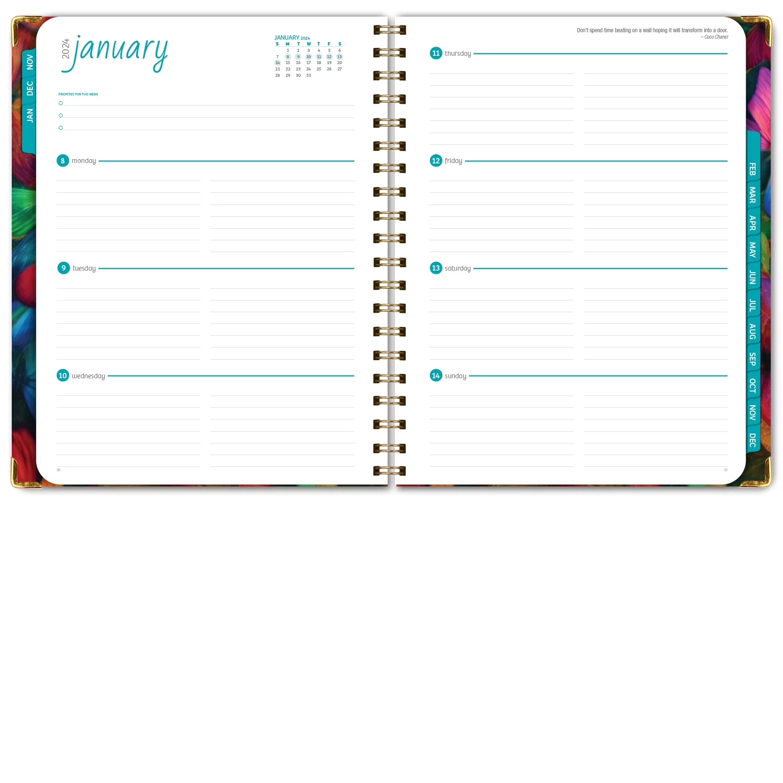 Hardcover CY 2024 Fashion Planner - 8.5