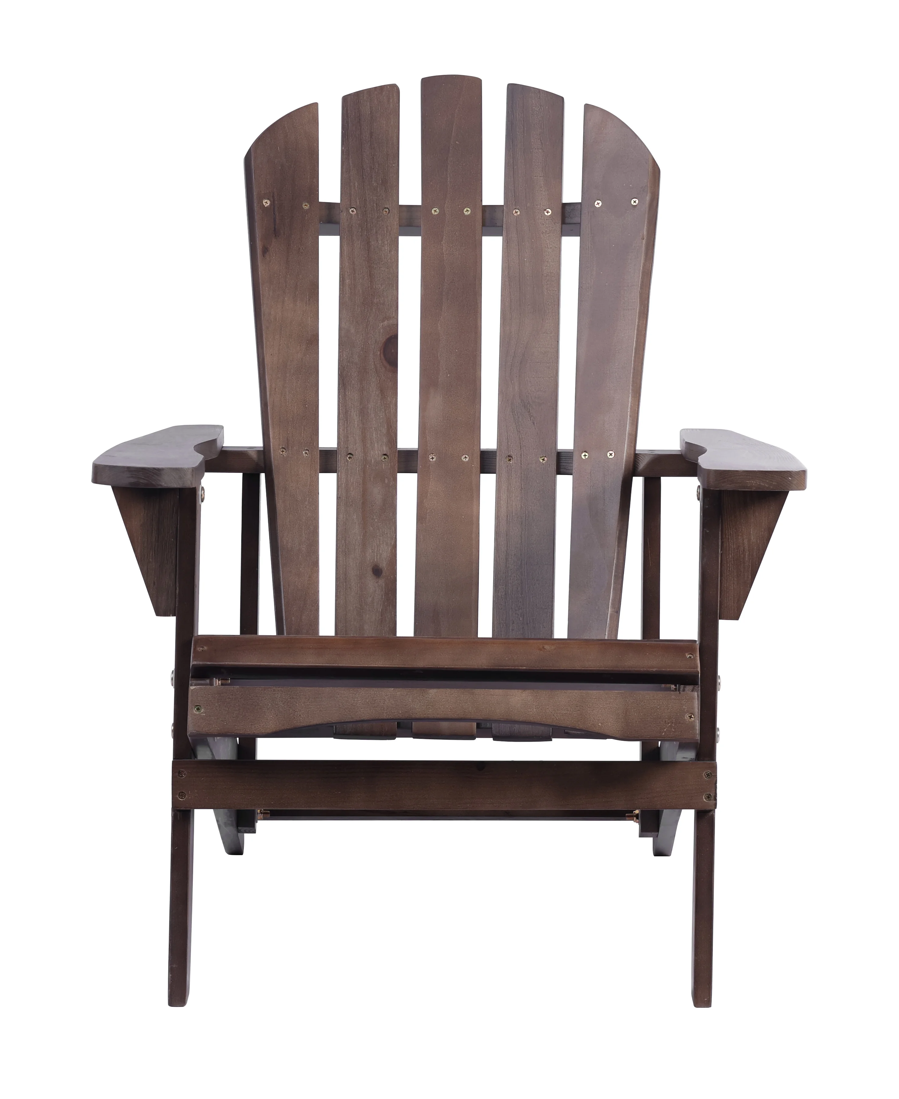Outdoor Patio Adirondack Chair in Dark Brown - 24.0 - Elevate Outdoor Space