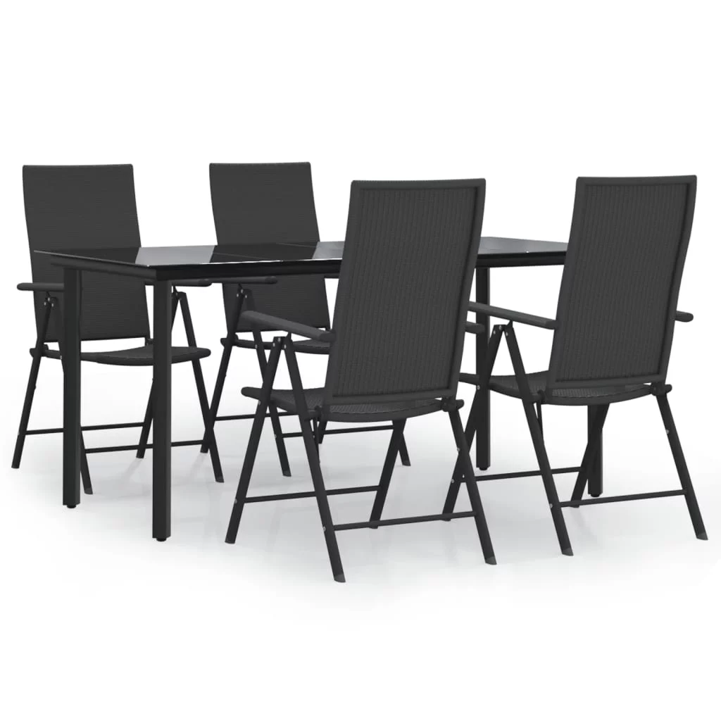Andoer parcel,SetPatio 3156512 Set Patio Table Patio Table And Poly Rattan Table And Chairs 5 Piece Patio Furniture Patio And Chairs Set And 1 Table Ciadaz Table Adjustable Chair Vidaxl