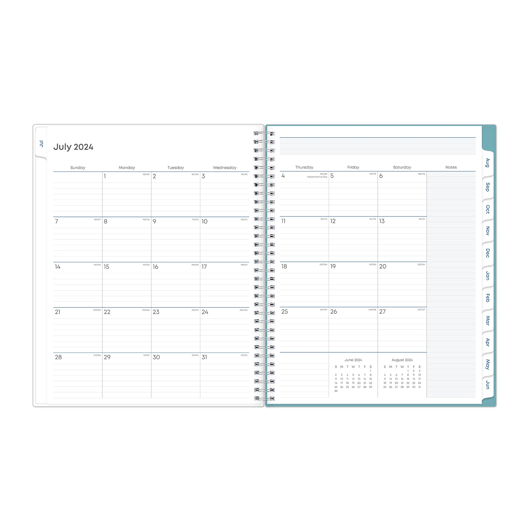 2024-2025 Teacher Lesson Planner, 8.5x11, Blue Sky, Teacher Dots