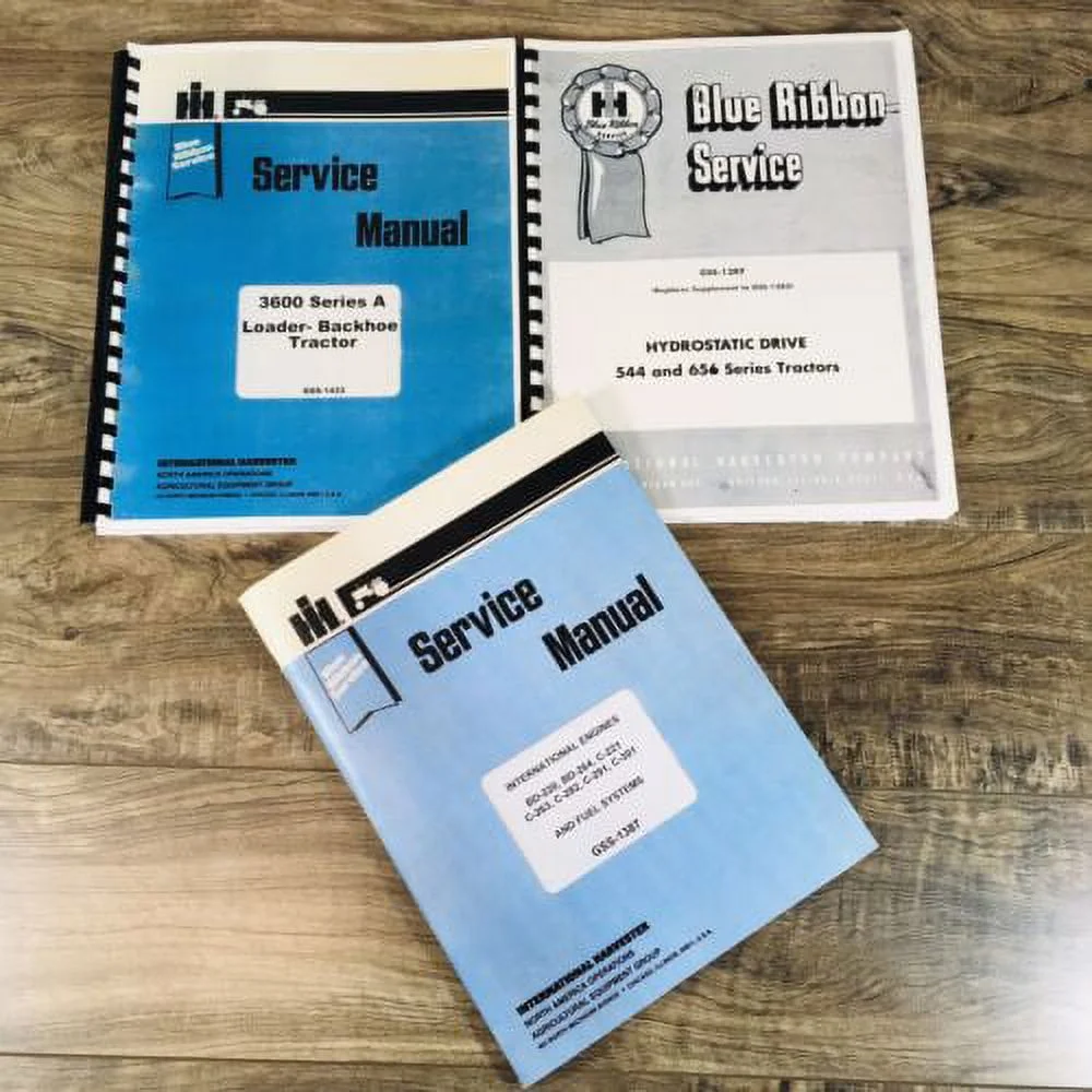 International 3600A Gas Tractor Backhoe Service Manual Repair Shop Set C-263
