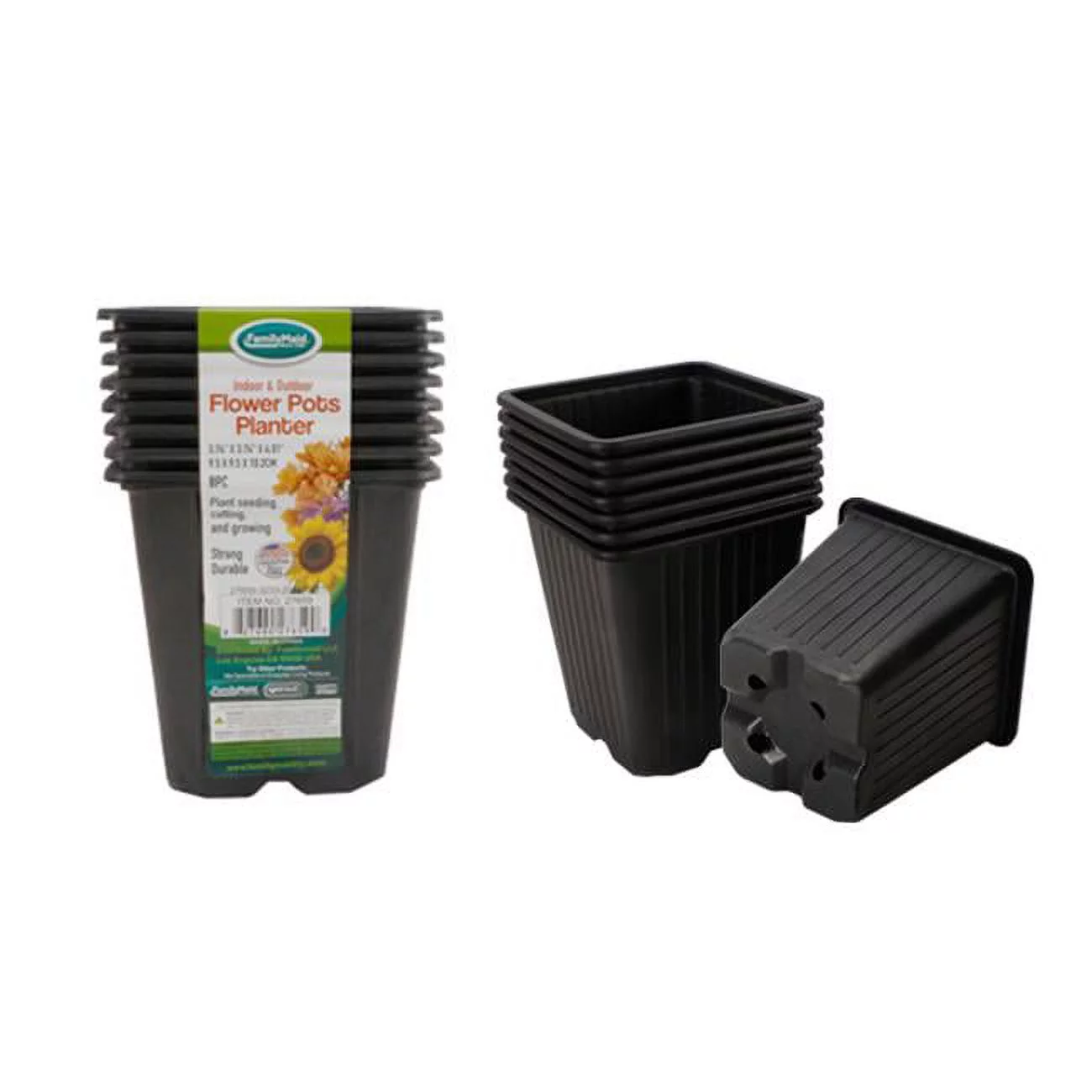 Familymaid  3.54 x 3.54 x 4 in. Flower Pots Planter - 8 Piece