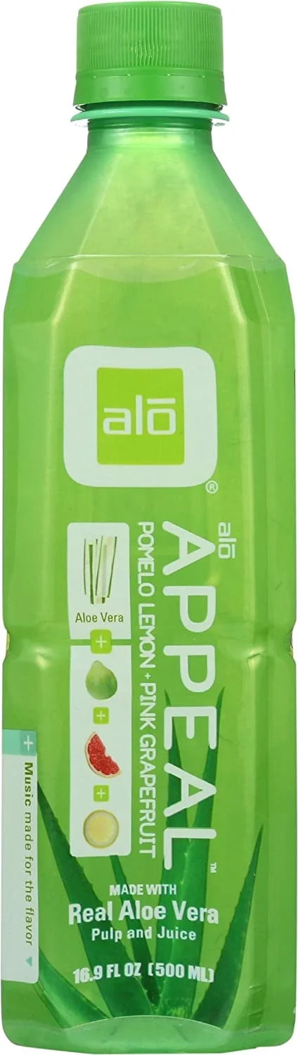ALO Appea Aloe Pomelo Lemon and Pink Grapefruit 16.9 fl oz Pack of 3
