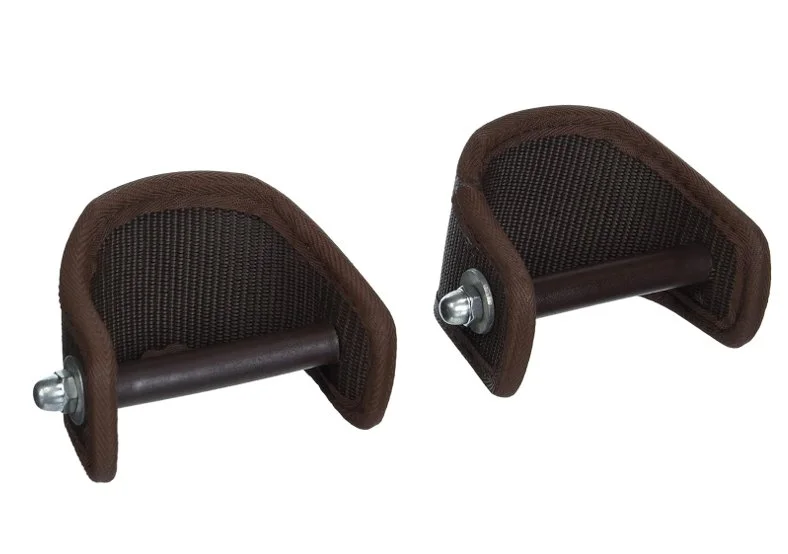 Tough-1 Brown Durable Nylon And Leather 3 Inch Saddle Stirrup Turner Strap