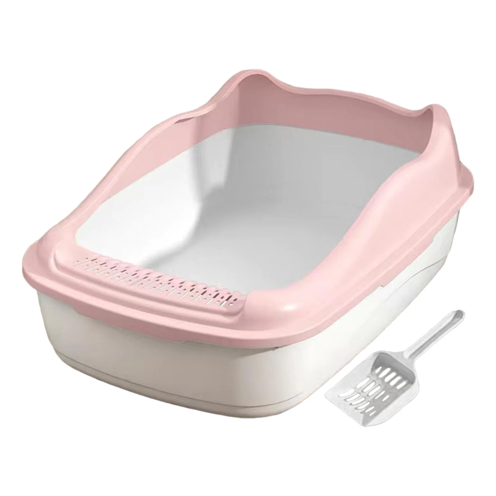 Gazechimp Cat Semi Enclosed Multifunctional for Kittens Hamsters Detachable Pink