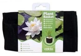 Flexible Fabric Aquatic Water Garden Pond Plant Basket Planter, 6 Inch Round aquaponics and hydroponic Plant Bag