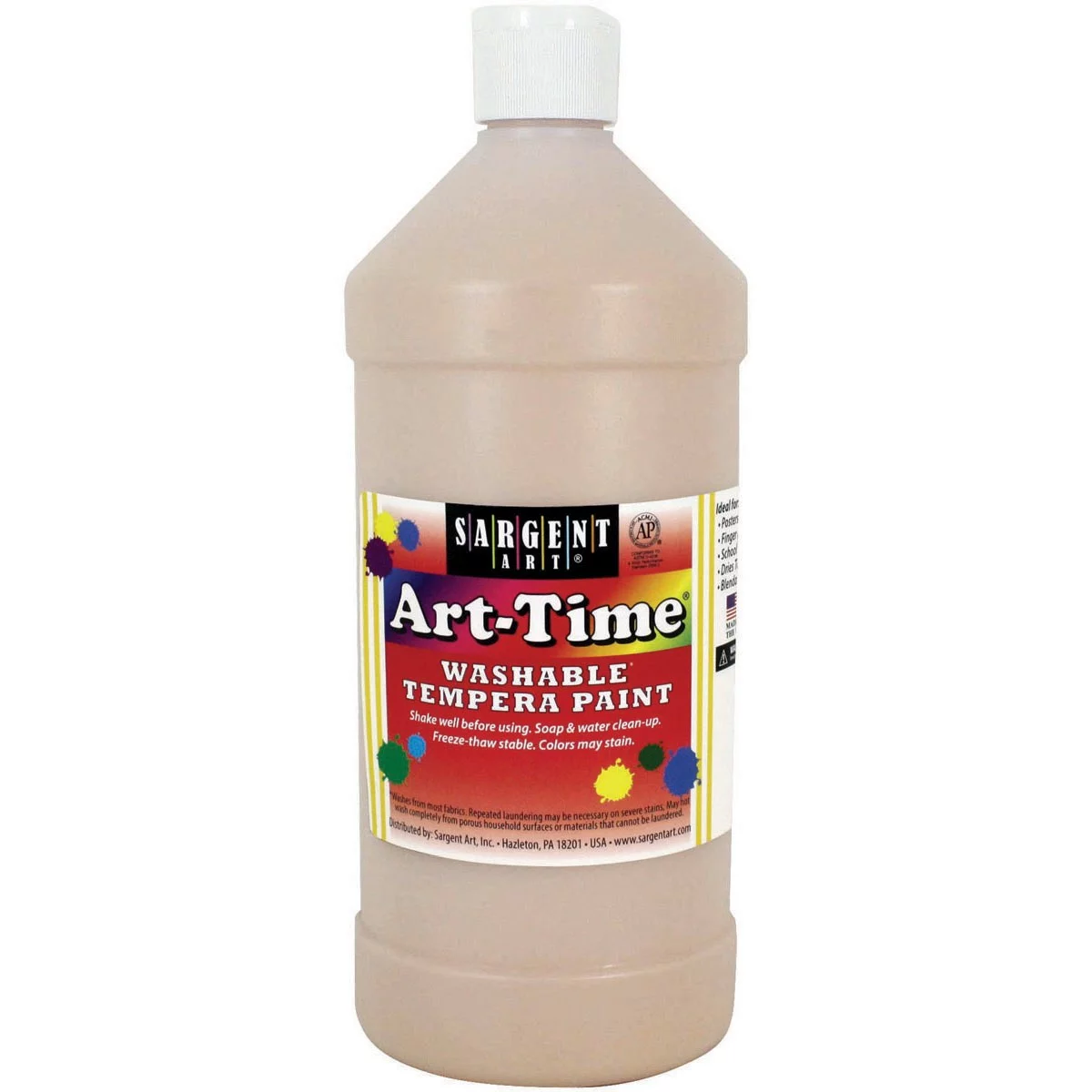 Washable Art-Time(R) Tempera Paint 32oz-Peach
