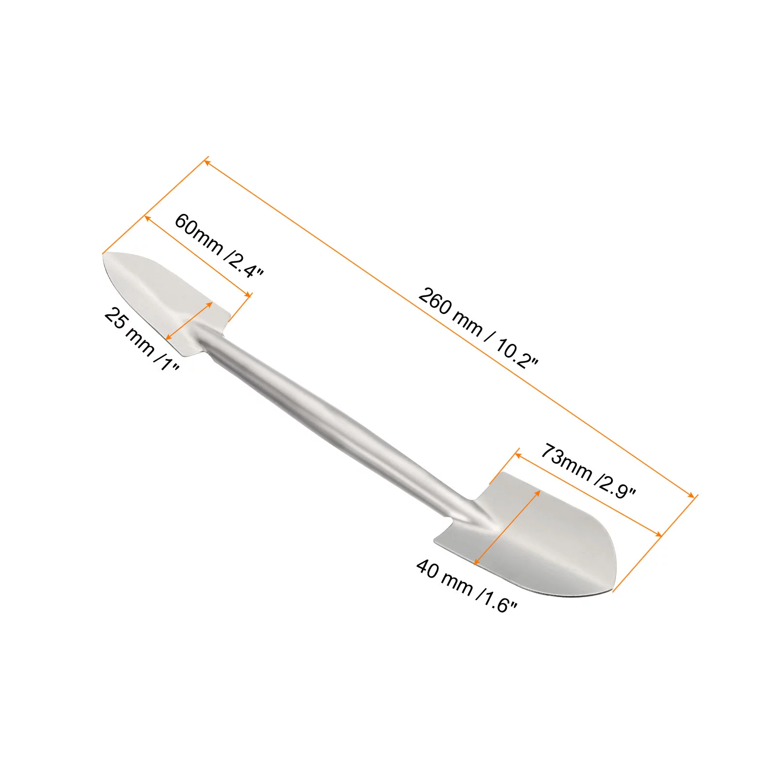 Uxcell Garden Handle Trowel Long Handled Garden Shovel Stainless Steel Double Headed Gardening Tool
