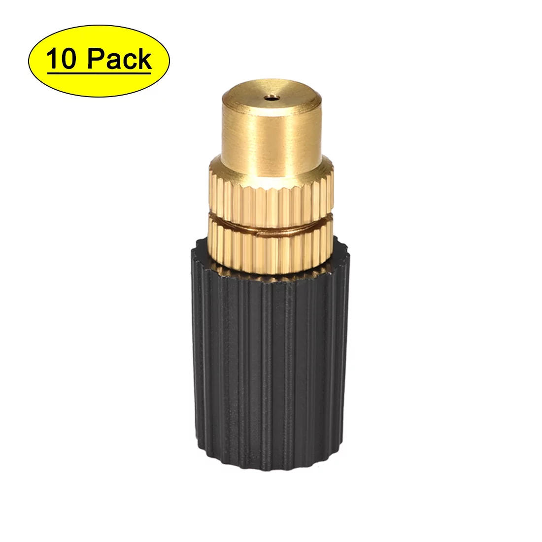 Adjustable Spray Dripper, 6mm Interface Dia Copper Atomization Sprinklers for Garden Irrigation 10 Pcs