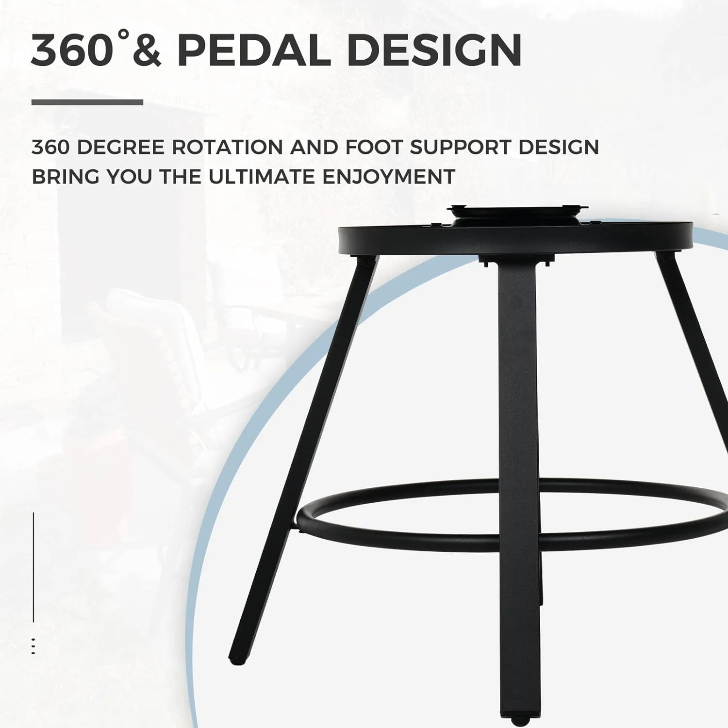 Grand Patio 5-Piece Patio Swivel Bar Set with Fire Pit Table 40,000 BTU Heat Output