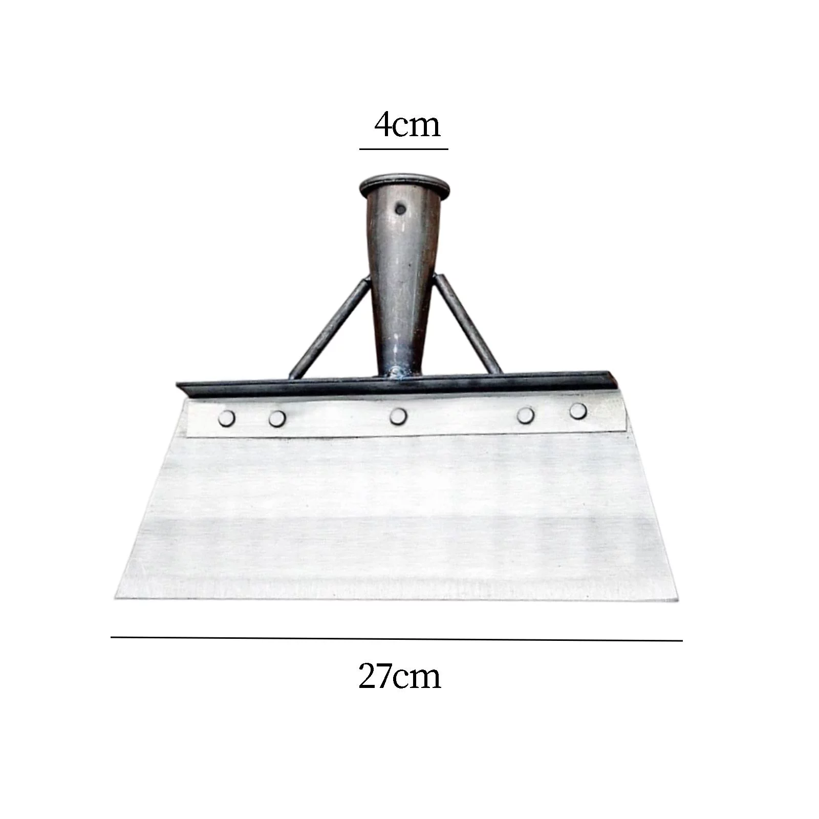 Multifunctional Cleaning Spade Head Spade Wooden Handle Not Include Scrapping Planting Spade Head Farming Tools for Weeding Lawn Landscaping Farm 27cm