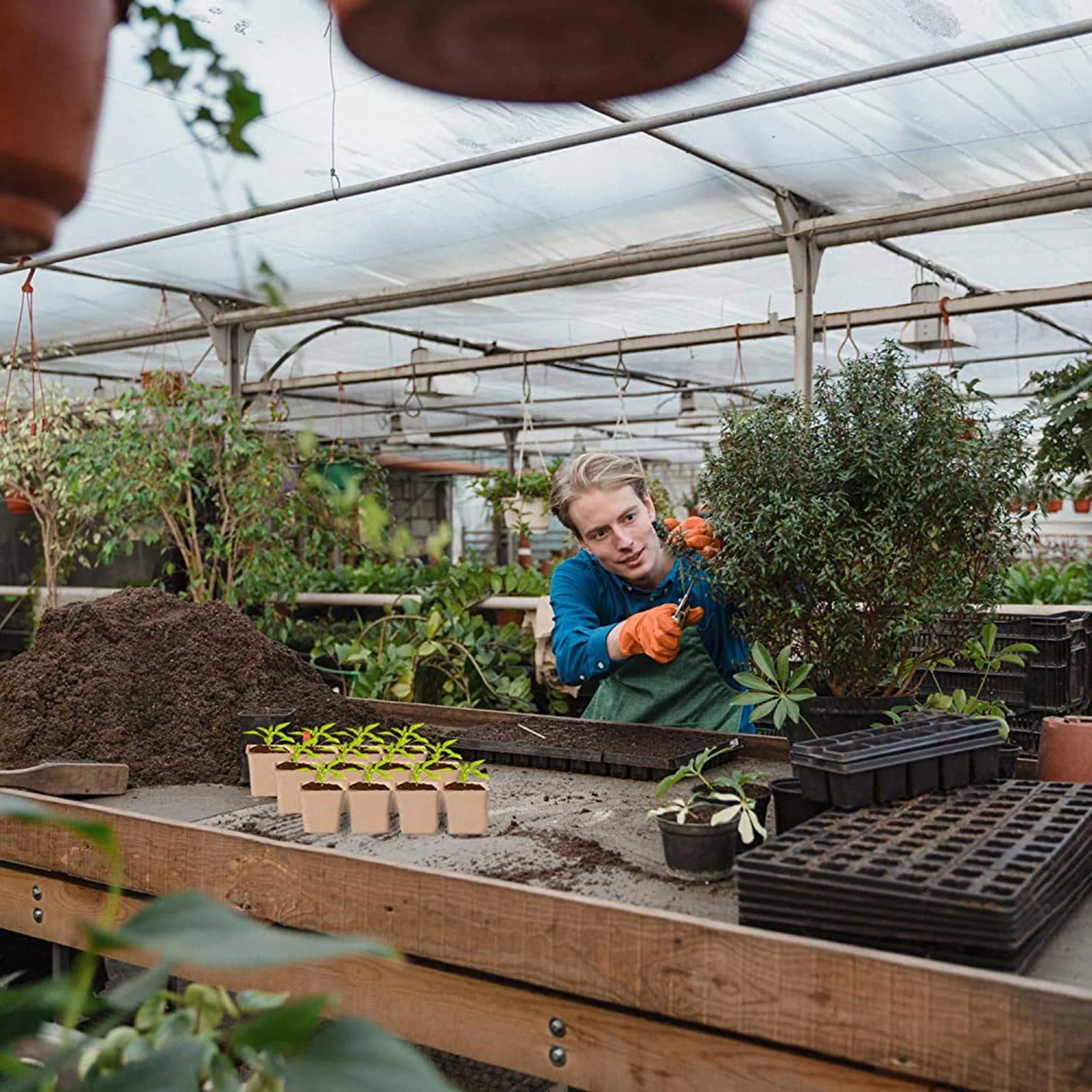 Seed Peat Gardening Seedling Cup Environmental Pulp Molded Flower Pot