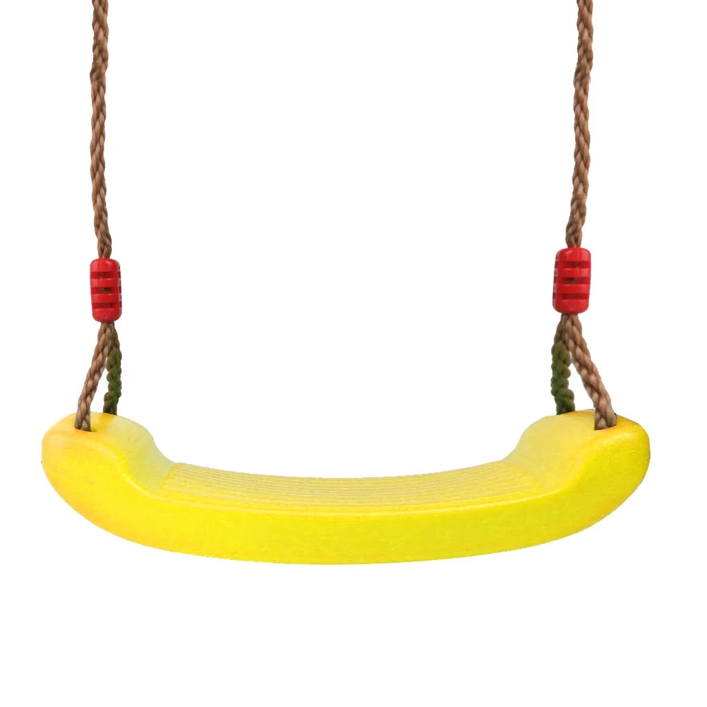 Swing Seat Replacement, with Adjustable Ropes for baby - Playground Swing Set - indoor and Activity -Yellow