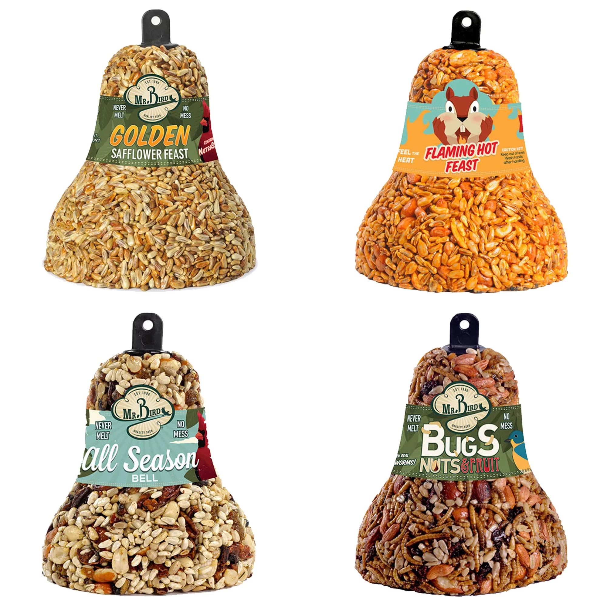 Home & Garden All Season Bugs Golden Flaming Bird Seed Bells No Squirrles 621*412*212*618Gs
