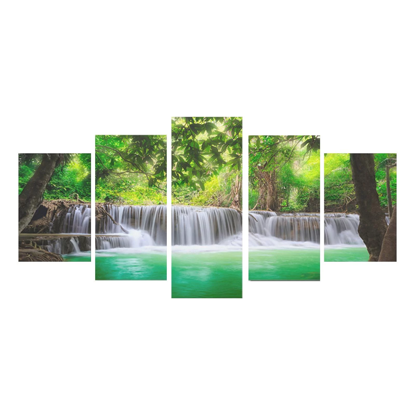 Wall Art Print Painting Hanging Decorative Picture for Bathroom Office Decor Waterfall