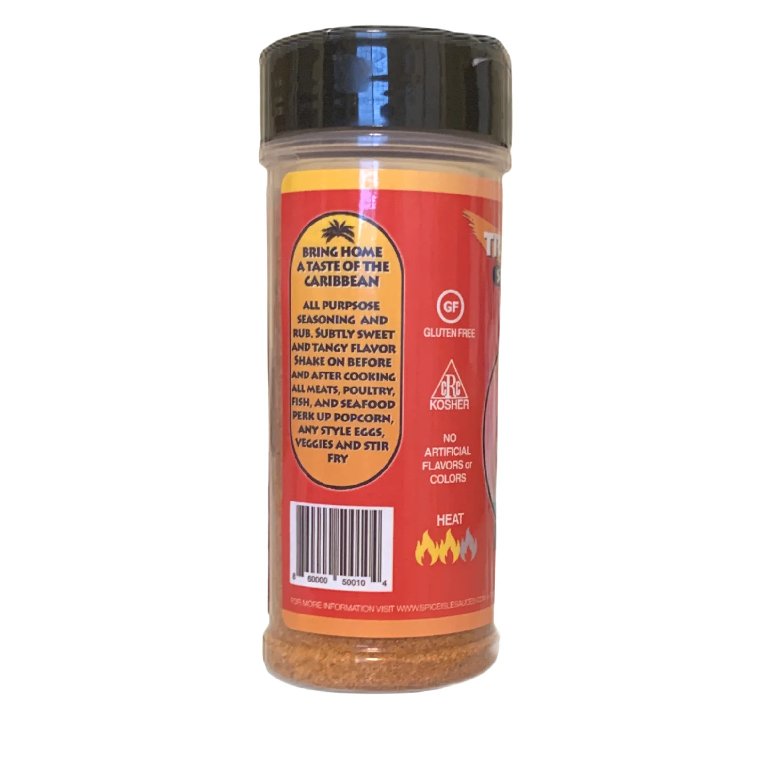 Spice Isle Sauces Tropical Heat Seasoning/Rub, Spicy Caribbean Seasoning Blend with Tamarind, 6.35 oz