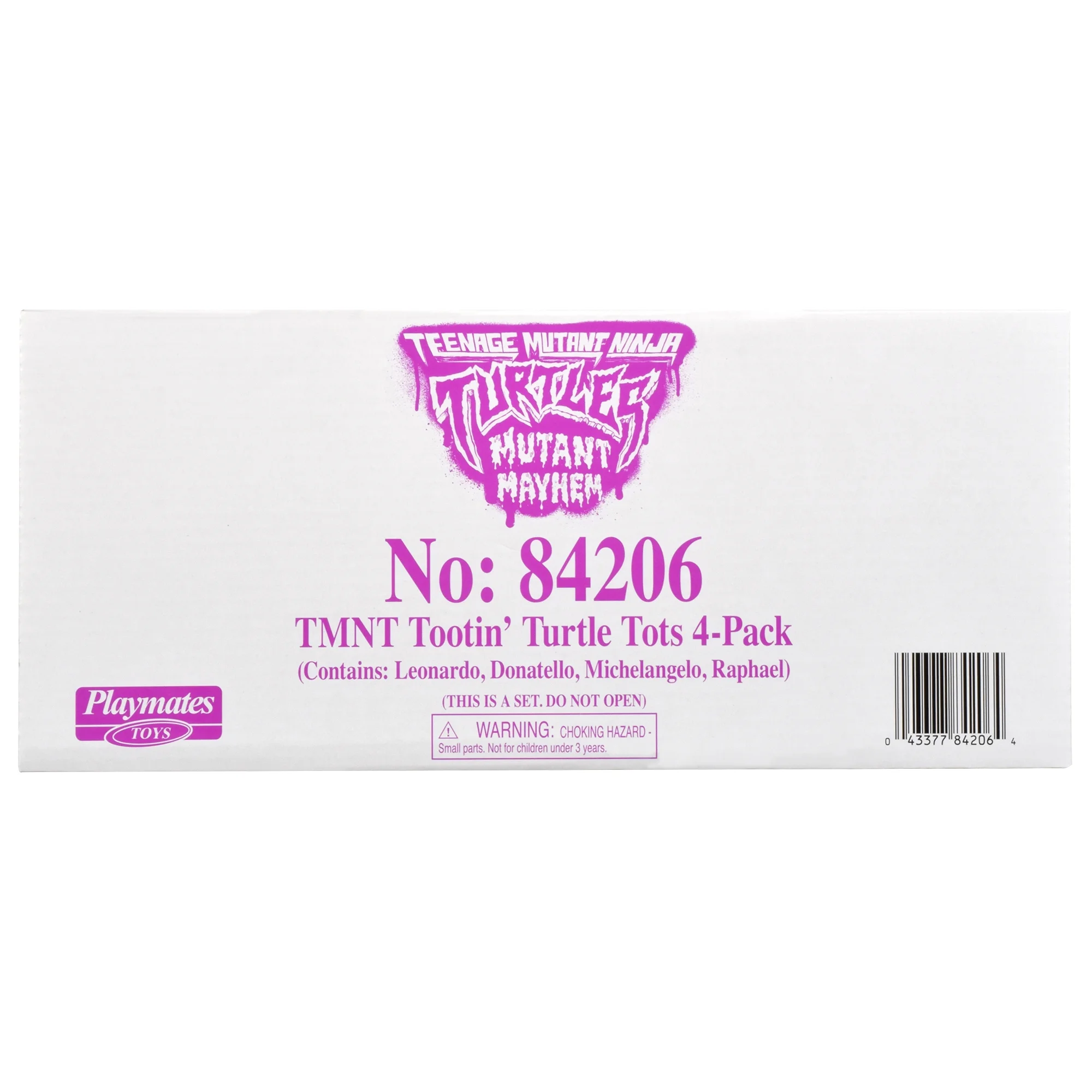 TMNT Tootin' Tot Turtles Soft Bundle includes one of each of the Teenage Mutant Ninja Turtles