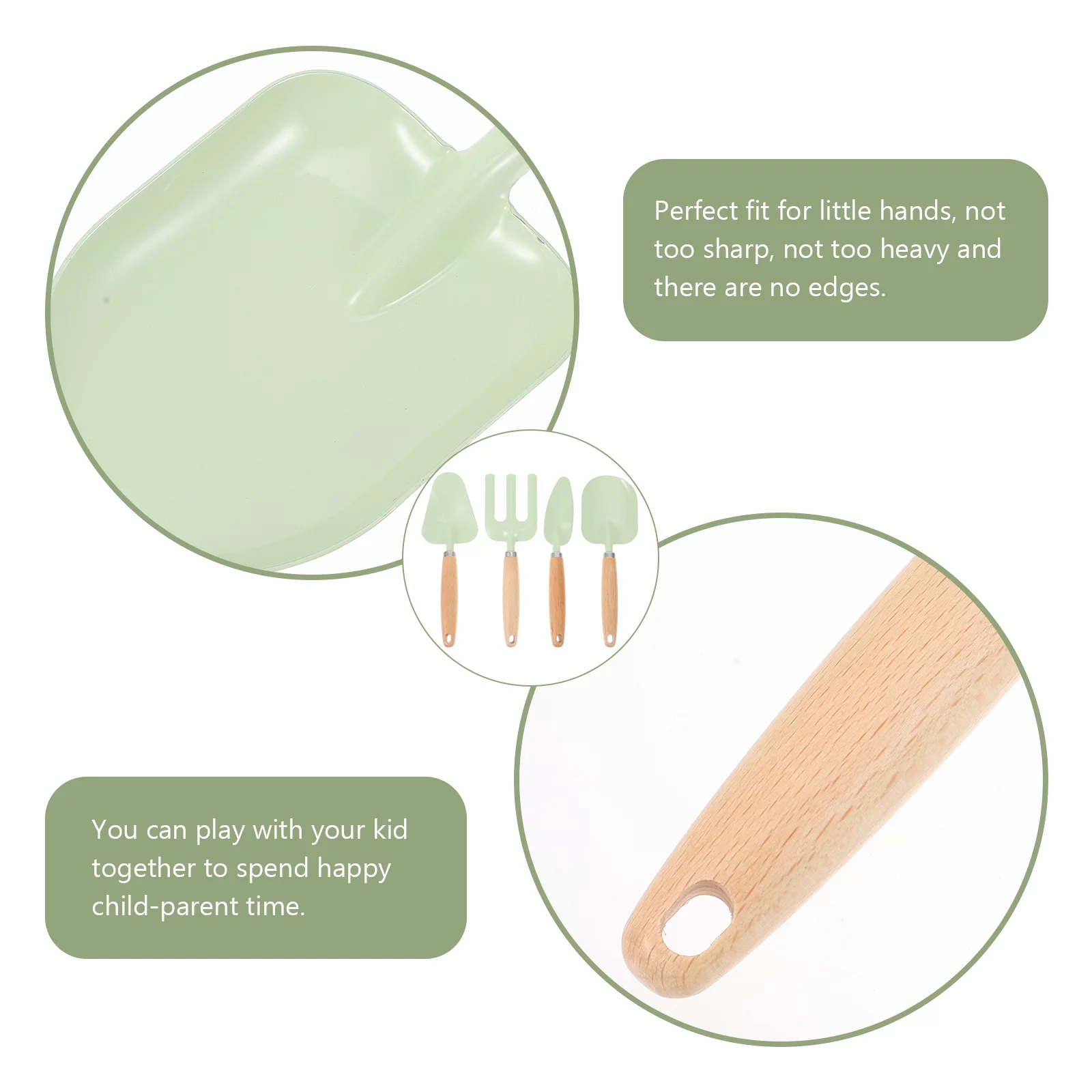 Childrens Toys Outdoor Playsets for Toddlers Kids Wooden Handle