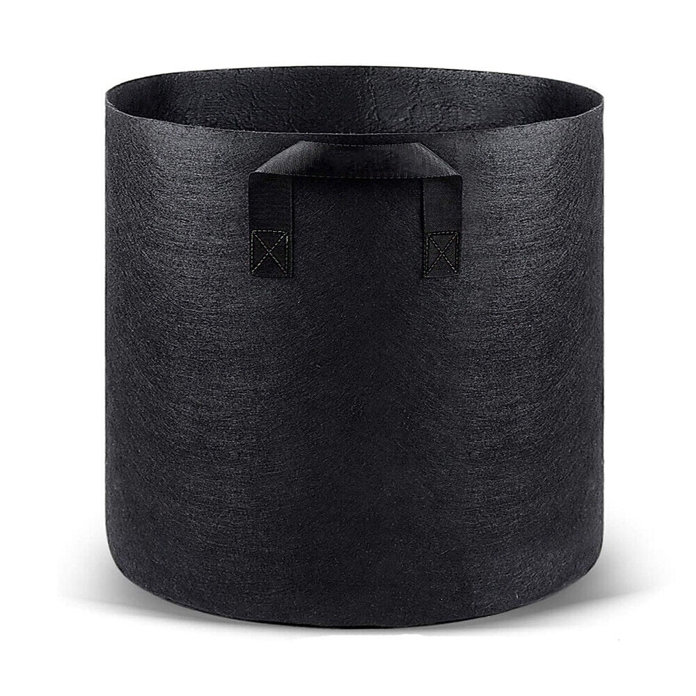 Black Plastic Plant Pots 1 2 3 4 5 7.5 10 12 15 20 Litre Large Flower Pot Strong