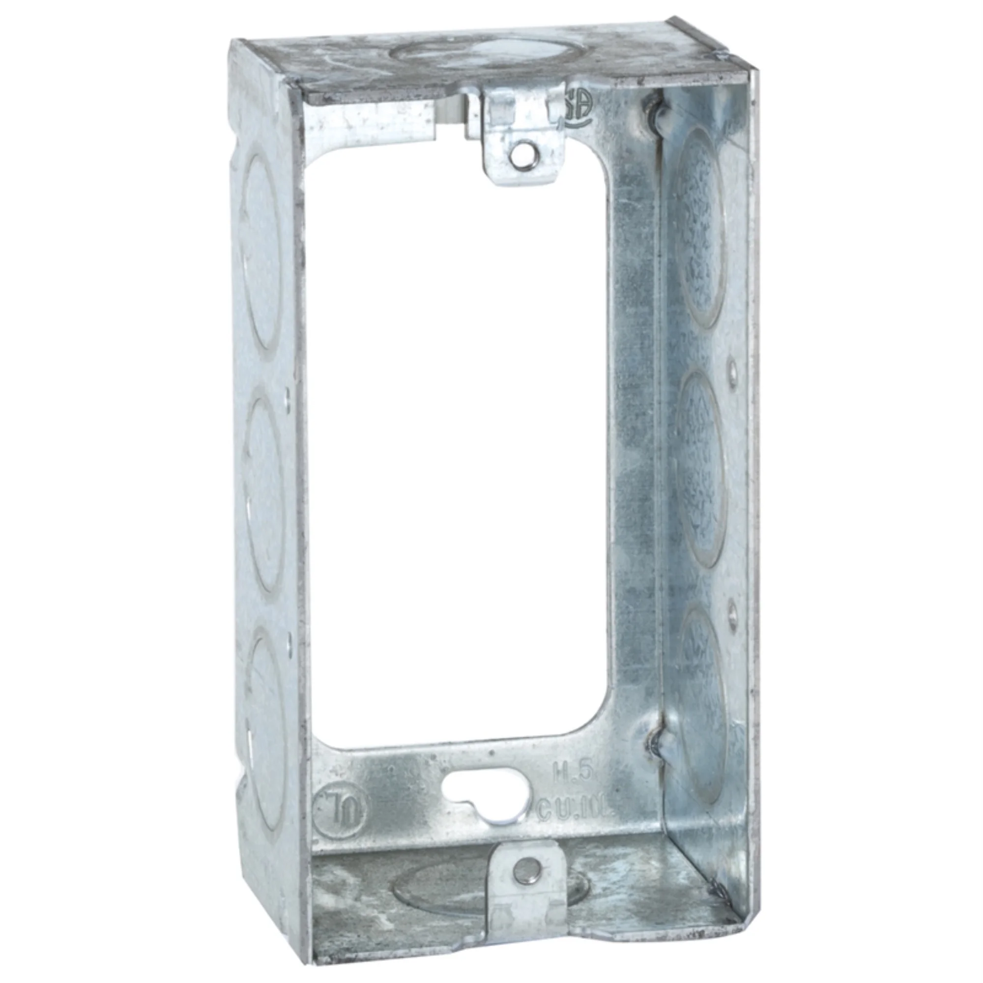 RACO 653 Handy Box 1-Gang Galvanized Steel Gray