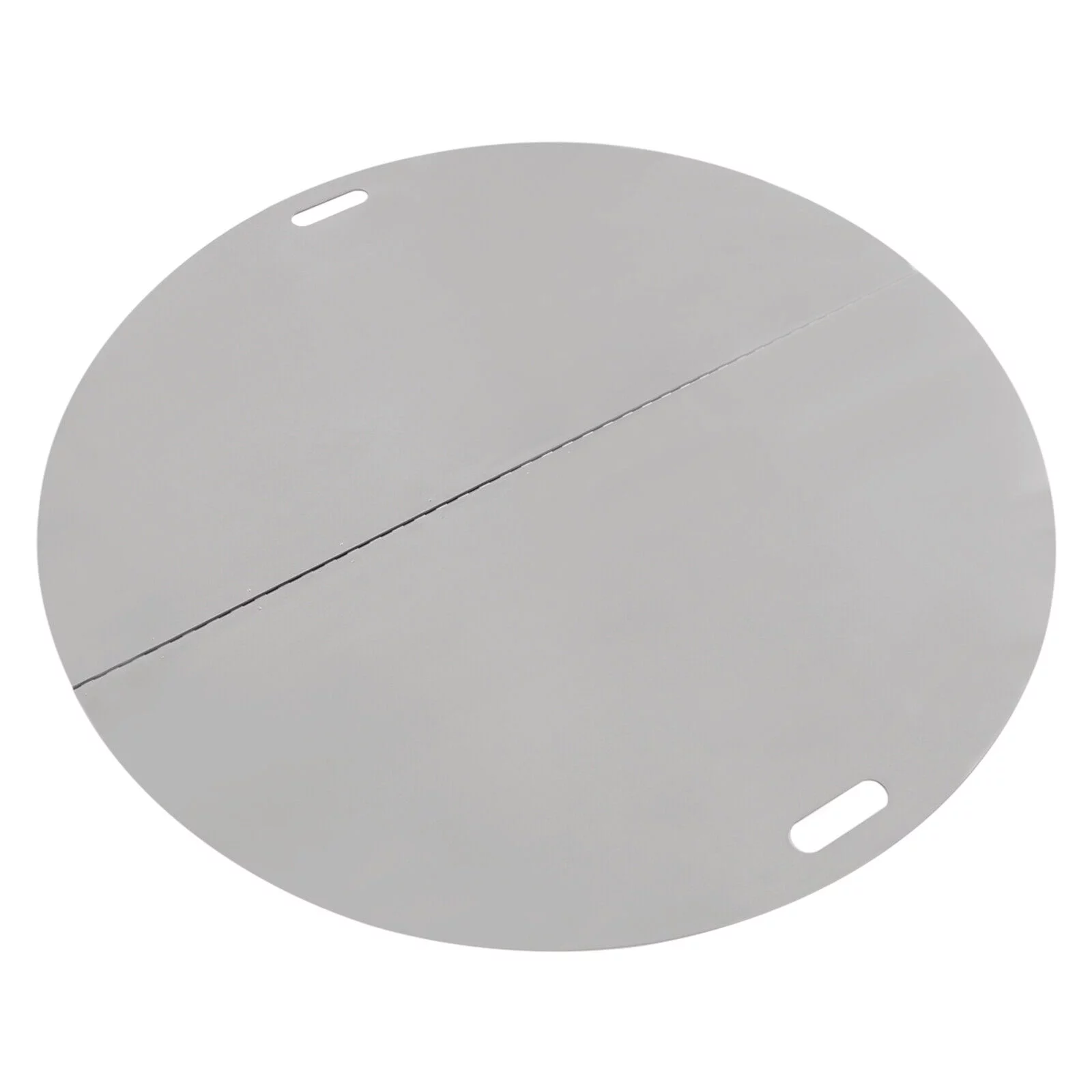 40 Inch Round Burner Pan Cover Steel Plated Fire Pit Cover Snuffer Lid for Drop-in Fire Pit Burner Pan