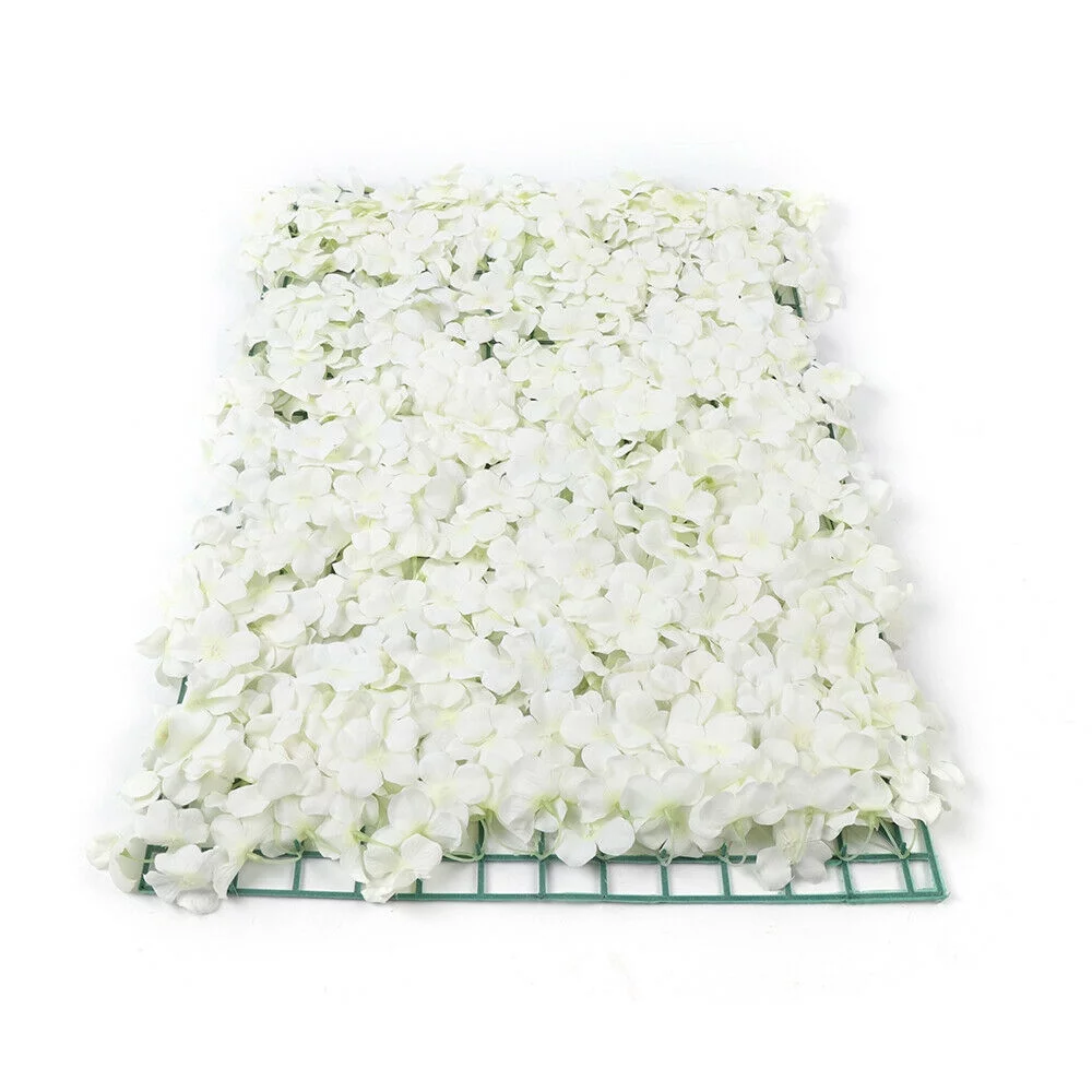 10Pcs Artificial Fake Flower Hydrangea Wall Panel Banquet Wedding Backdrop Wall