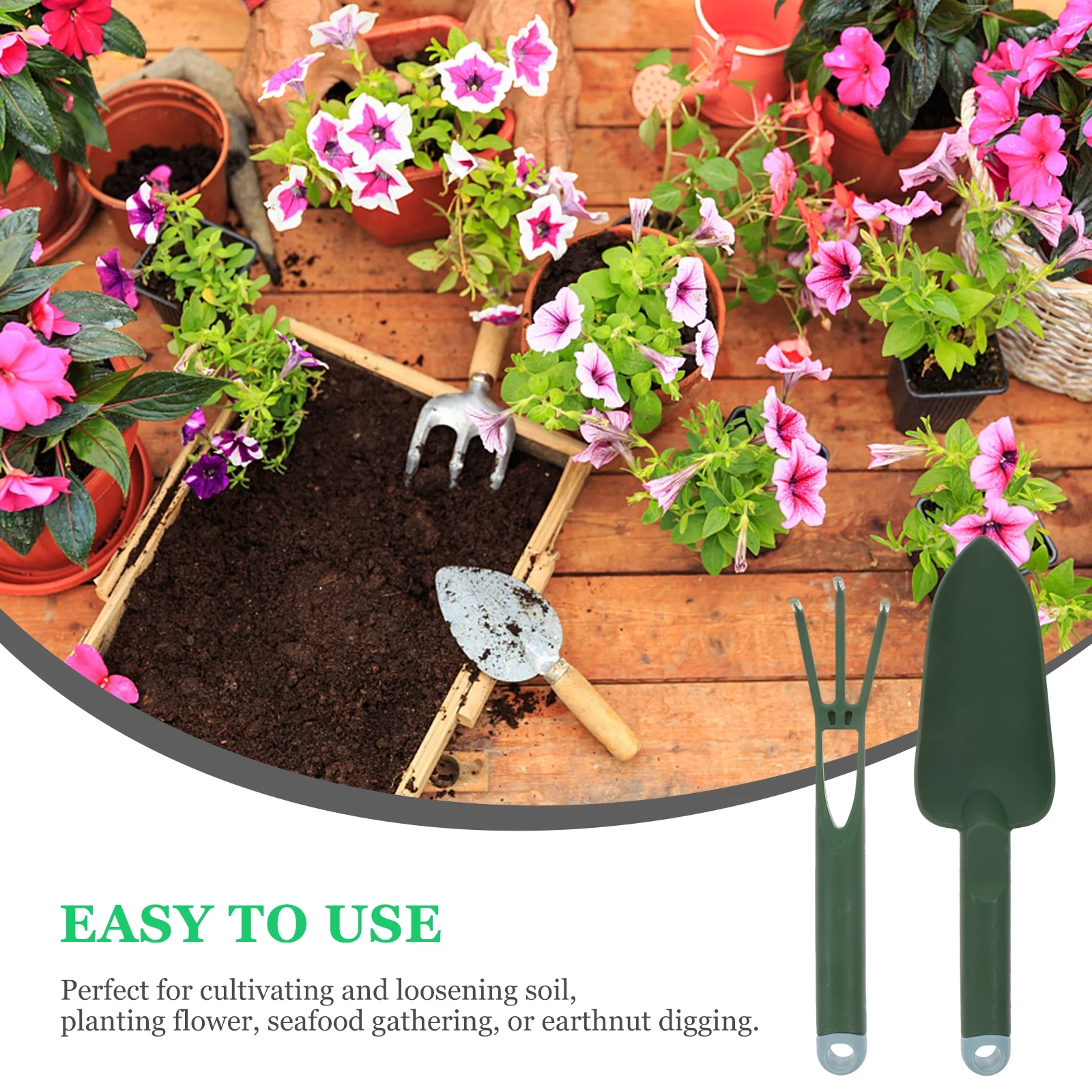 2 Sets Gardening Tools Kits Indoor Plant Vegimite Vegega Hand Shovel Small Supplies