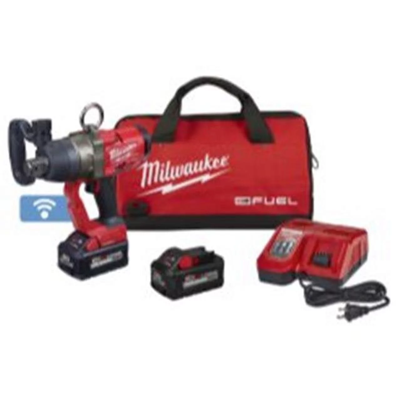 Milwaukee 2867-22 M18 FUEL 1 in. High Torque Impact Wrench Kit with ONE KEY and (2) 8.0 Ah Batteries