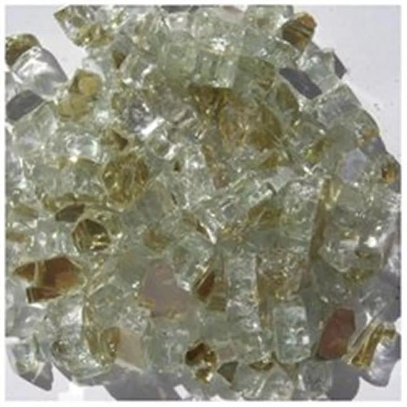 0.5 in. Reflective Arctic Flame Glass in Gold