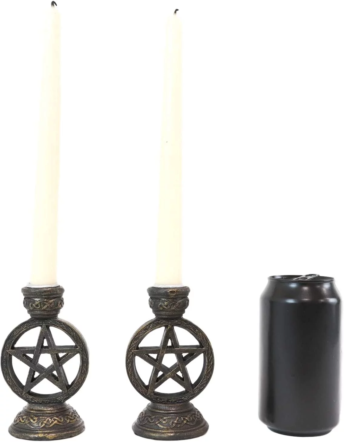 Pacific Giftware Gothic Pentagram Candle Incense Holder Set