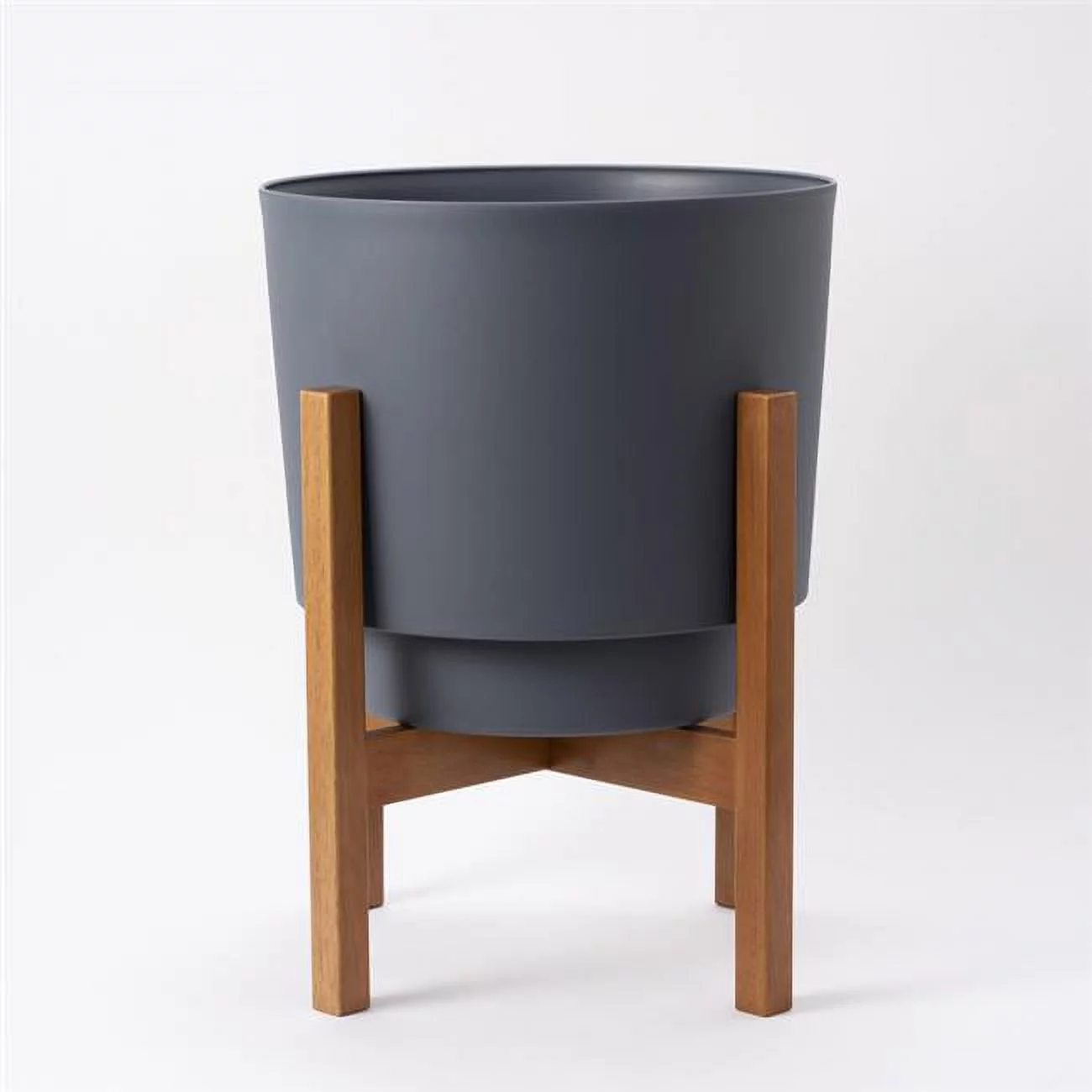 Bloem  5 x 6 in. dia Hopson Plastic Planter, Charcoal - Pack of 10