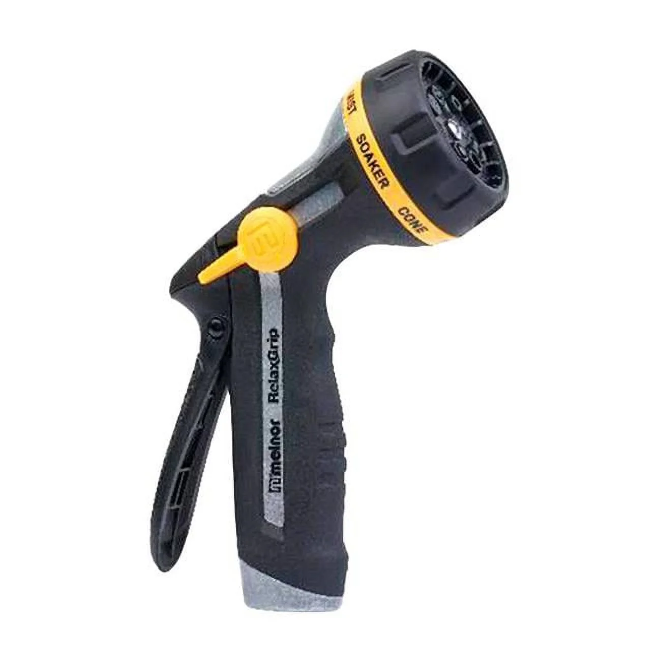 Melnor  8 Pattern Adjustable Metal Hose Nozzle - Black & Yellow