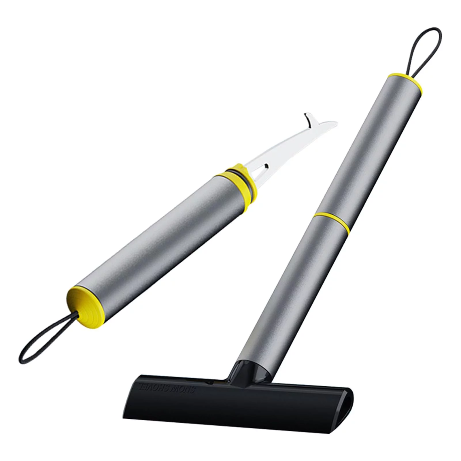 Car Snow Shovel Snow Removal Tool Cleaning Gravel Multifunctional TPU Scraper Water with Long Handle Detachable Ice Scraper for Cars