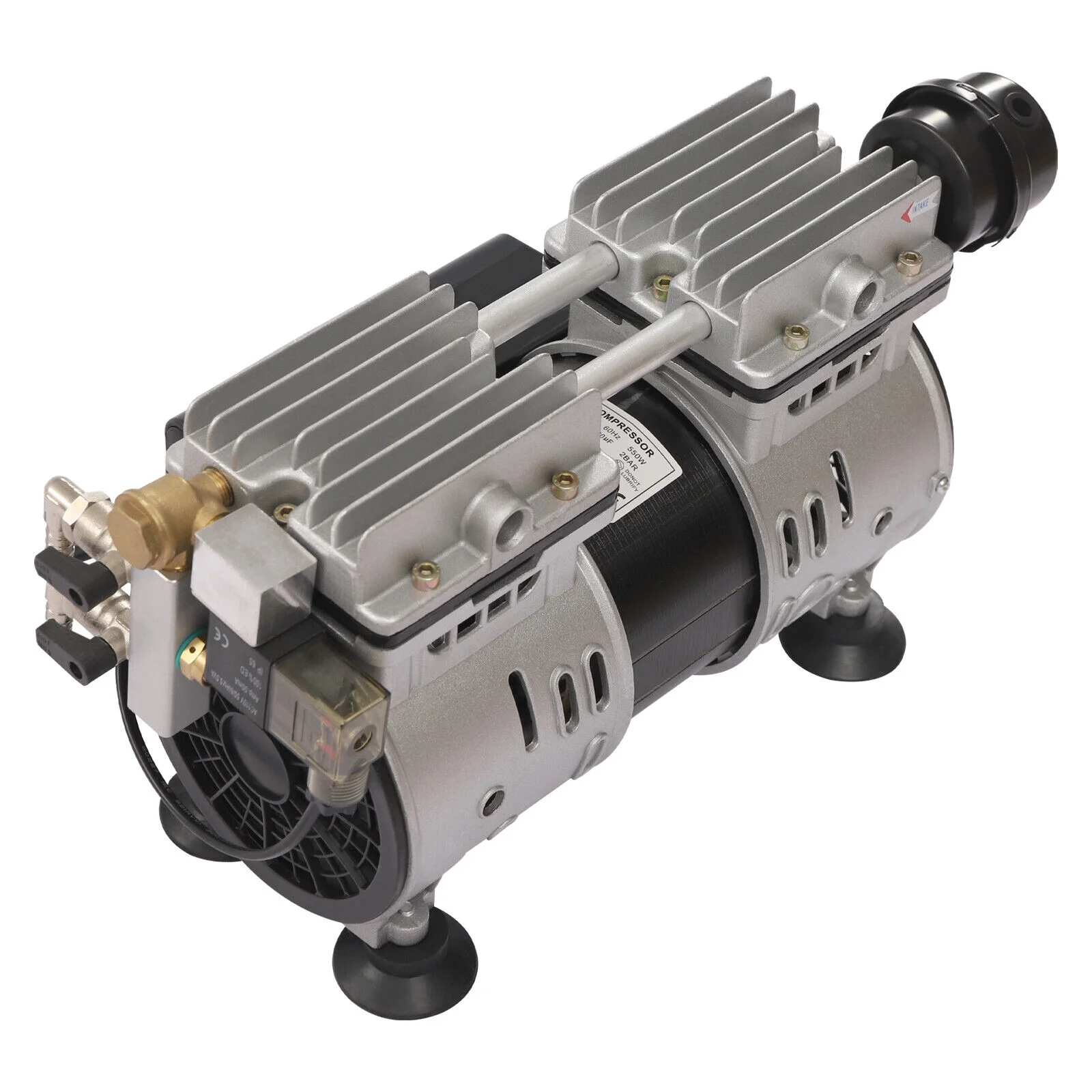 3/4HP Aluminum Air Compress Lake Fish Pond Aerator Pump Aeration Compressor  110V Silver