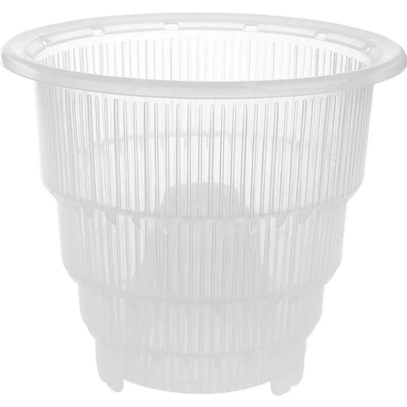 5 Inch Clear Plastic Orchid Pots with Holes