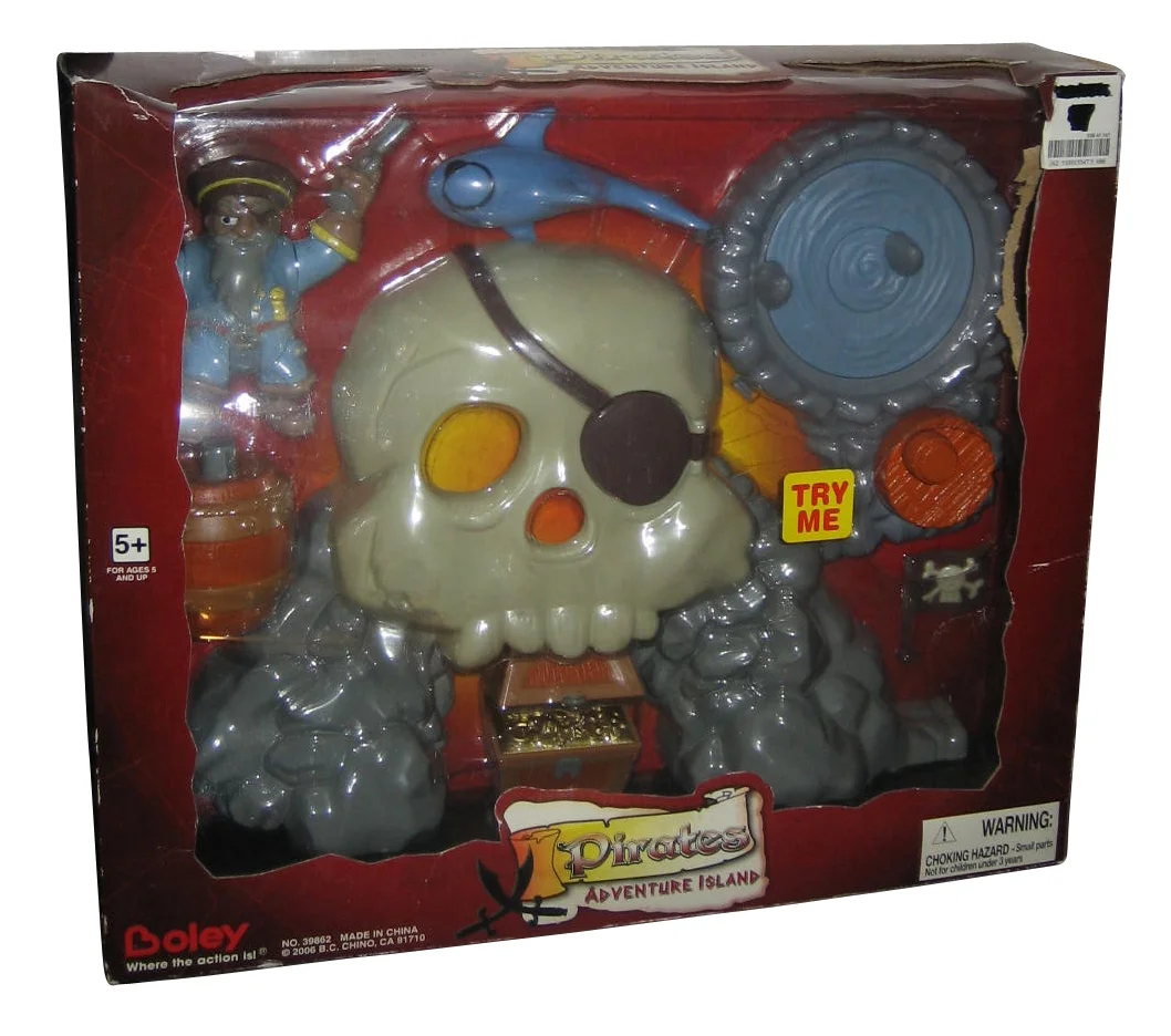 Pirates Adventure Island Skull Fortress (2006) Boley Toy Figure Set