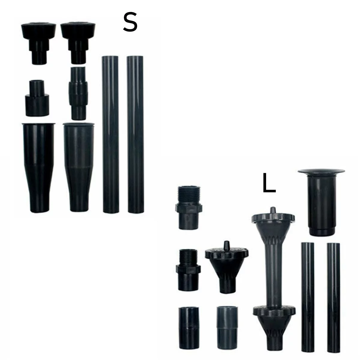 Practical Garden Plastic Pond Submersible Fountain Pump Nozzle Set Pump Nozzle Heads Water Spray Heads L